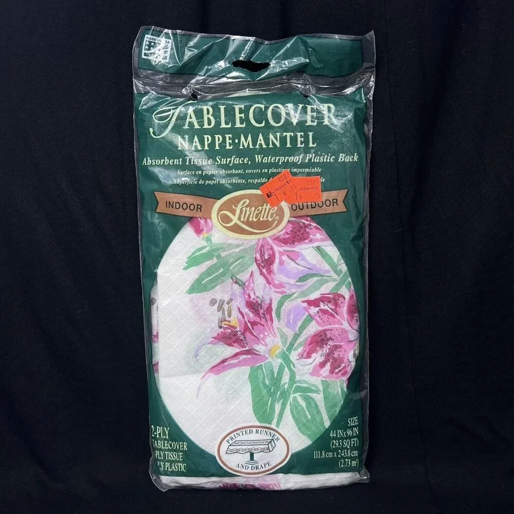 Linette 2-Ply Table Cover‎ Cloth Sz 44